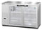 Refrigerator, Two Section, Stainless Steel Back Bar Back Bar, Glass Doors