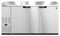 Refrigerator, Two Section, Stainless Steel Back Bar Back Bar, Solid Doors