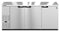Refrigerator, Three Section, Stainless Steel Back Bar Back Bar, Solid Doors