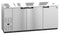 Refrigerator, Three Section, Stainless Steel Back Bar Back Bar, Solid Doors