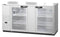 Refrigerator, Two Section, Stainless Steel Back Bar Back Bar, Glass Doors