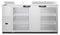 Refrigerator, Two Section, Stainless Steel Back Bar Back Bar, Glass Doors
