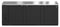Refrigerator, Three Section, Black Vinyl Back Bar Back Bar, Solid Doors
