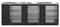 Refrigerator, Three Section, Black Vinyl Back Bar Back Bar, Glass Doors