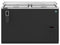 Refrigerator, Two Section, Black Vinyl Back Bar Bottle Cooler, Slide Top Doors
