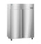 Heated Cabinet, Two Section Pass Thru Upright, Full Stainless Doors with Lock