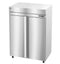Heated Cabinet, Two Section Pass Thru Upright, Full Stainless Doors with Lock