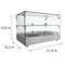 22 in. Glass Countertop Display Warmer, 1.7 cu. ft