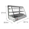 34 in. Glass Countertop Display Warmer, 5.6 cu. ft