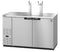 Refrigerator, Two Section, Stainless Steel Back Bar Direct Draw, Solid Doors