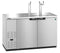 Refrigerator, Two Section, Stainless Steel Back Bar Direct Draw, Solid Doors