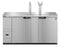 Refrigerator, Two Section, Stainless Steel Back Bar Direct Draw, Solid Doors
