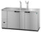 Refrigerator, Two Section, Stainless Steel Back Bar Direct Draw, Solid Doors