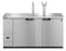 Refrigerator, Two Section, Stainless Steel Back Bar Direct Draw, Solid Doors
