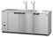 Refrigerator, Three Section, Stainless Steel Back Bar Direct Draw, Solid Doors