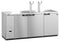 Refrigerator, Three Section, Stainless Steel Back Bar Direct Draw, Solid Doors