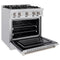 30 in. 4.2 cu. ft. Select Dual Fuel Range with 4 Burner Gas Cooktop and Electric Convection Oven
