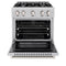 30 in. 4.2 cu. ft. Select Dual Fuel Range with 4 Burner Gas Cooktop and Electric Convection Oven