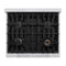 30 in. 4.2 cu. ft. Select Dual Fuel Range with 4 Burner Gas Cooktop and Electric Convection Oven