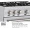 30 in. 4.2 cu. ft. Select Dual Fuel Range with 4 Burner Gas Cooktop and Electric Convection Oven
