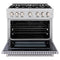 36 in. 5.2 cu. ft. Select Dual Fuel Range with 6 Burner Gas Cooktop and Electric Convection Oven