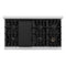 48 in. 6.7 cu. ft. Select Double Oven Dual Fuel Range with 8 Burner Gas Cooktop