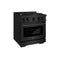 30 in. 4.2 cu. ft. Select Dual Fuel Range with 4 Burner Gas Cooktop and Electric Convection Oven