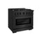 36 in. 5.2 cu. ft. Select Dual Fuel Range with 6 Burner Gas Cooktop and Electric Convection Oven