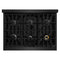 36 in. 5.2 cu. ft. Select Dual Fuel Range with 6 Burner Gas Cooktop and Electric Convection Oven