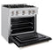 30 in. 4.2 cu. ft. Select Dual Fuel Range with 4 Burner Gas Cooktop and Electric Convection Oven