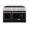 48 in. 6.7 cu. ft. Select Double Oven Dual Fuel Range with 8 Burner Gas Cooktop