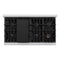 48 in. 6.7 cu. ft. Select Double Oven Dual Fuel Range with 8 Burner Gas Cooktop
