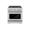 30 in. 4.2 cu. ft. Select Dual Fuel Range with Gas Cooktop and Electric Convection Oven