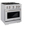 30 in. 4.2 cu. ft. Select Dual Fuel Range with Gas Cooktop and Electric Convection Oven