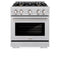 30 in. 4.2 cu. ft. Select Dual Fuel Range with Gas Cooktop and Electric Convection Oven