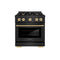 Autograph Edition 30 in. 4.2 cu. ft. Select Dual Fuel Range with 4 Burner Gas Cooktop and Electric Convection Oven