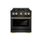 Autograph Edition 30 in. 4.2 cu. ft. Select Dual Fuel Range with 4 Burner Gas Cooktop and Electric Convection Oven