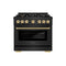 Autograph Edition 36 in. 5.2 cu. ft. Select Dual Fuel Range with 6 Burner Gas Cooktop and Electric Convection Oven