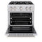 30 in. 4.2 cu. ft. Select Dual Fuel Range with 4 Burner Gas Cooktop and Electric Convection Oven