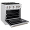 30 in. 4.2 cu. ft. Select Dual Fuel Range with 4 Burner Gas Cooktop and Electric Convection Oven