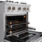 30 in. 4.2 cu. ft. Select Dual Fuel Range with 4 Burner Gas Cooktop and Electric Convection Oven