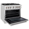 36 in. 5.2 cu. ft. Select Dual Fuel Range with 6 Burner Gas Cooktop and Electric Convection Oven