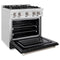 30 in. 4.2 cu. ft. Select Dual Fuel Range with 4 Burner Gas Cooktop and Electric Convection Oven