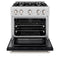 30 in. 4.2 cu. ft. Select Dual Fuel Range with 4 Burner Gas Cooktop and Electric Convection Oven