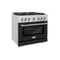 36 in. 5.2 cu. ft. Select Dual Fuel Range with 6 Burner Gas Cooktop and Electric Convection Oven