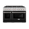 48 in. 6.7 cu. ft. Select Double Oven Dual Fuel Range with 8 Burner Gas Cooktop