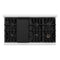 48 in. 6.7 cu. ft. Select Double Oven Dual Fuel Range with 8 Burner Gas Cooktop