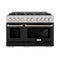48 in. 6.7 cu. ft. Select Double Oven Dual Fuel Range with 8 Burner Gas Cooktop