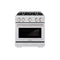 30 in. 4.2 cu. ft. Select Dual Fuel Range with Gas Cooktop and Electric Convection Oven