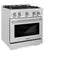 30 in. 4.2 cu. ft. Select Dual Fuel Range with Gas Cooktop and Electric Convection Oven